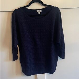 Market & Spruce Deep Blue Knit Top